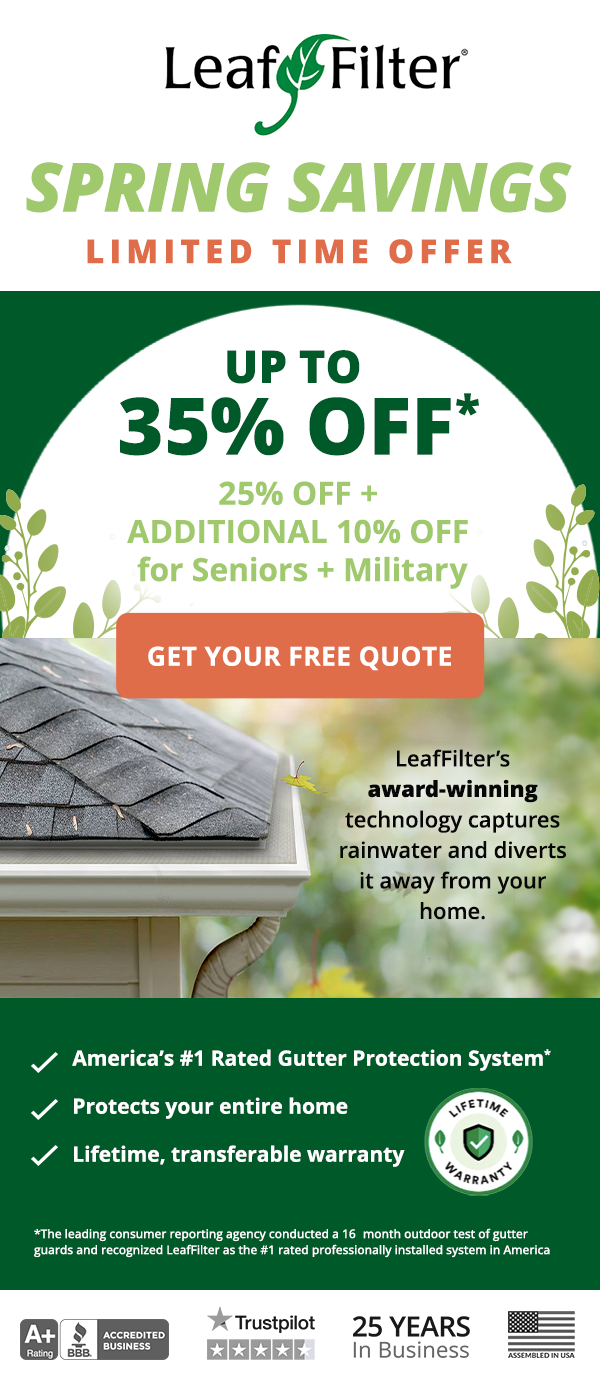 LeafFilter Spring Savings - Up to 35% Off
